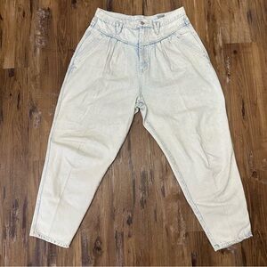 Vintage 80s Retro Stefano Acid Wash Denim Tapered Blue Jeans